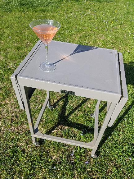 Vintage Metal Typewriter Table